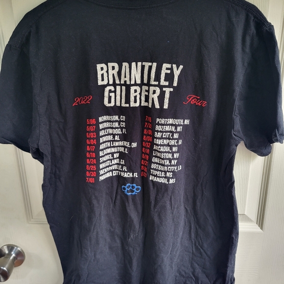 Brantley Gilbert 2022 Tour No size tag Measurements Pit to pit 21Shoulder t - Picture 3 of 3